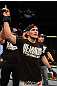 NASHVILLE, TN - JANUARY 20:  Khabib Nurmagomedov reacts after defeating Kamal Shalorus during the UFC on FX event at Bridgestone Arena on January 20, 2012 in Nashville, Tennessee.  (Photo by Josh Hedges/Zuffa LLC/Zuffa LLC via Getty Images)
