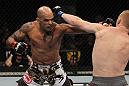 NASHVILLE, TN - JANUARY 20:  (L-R) Jorge Rivera punches Eric Schafer during the UFC on FX event at Bridgestone Arena on January 20, 2012 in Nashville, Tennessee.  (Photo by Josh Hedges/Zuffa LLC/Zuffa LLC via Getty Images)