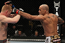 NASHVILLE, TN - JANUARY 20:  (R-L) Jorge Rivera punches Eric Schafer during the UFC on FX event at Bridgestone Arena on January 20, 2012 in Nashville, Tennessee.  (Photo by Josh Hedges/Zuffa LLC/Zuffa LLC via Getty Images)
