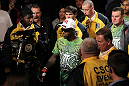 NASHVILLE, TN - JANUARY 20:  Melvin Guillard enters the arena before his bout against Jim Miller during the UFC on FX event at Bridgestone Arena on January 20, 2012 in Nashville, Tennessee.  (Photo by Josh Hedges/Zuffa LLC/Zuffa LLC via Getty Images)