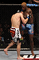 NASHVILLE, TN - JANUARY 20:  (R-L) Melvin Guillard delivers a knee strike against Jim Miller during the UFC on FX event at Bridgestone Arena on January 20, 2012 in Nashville, Tennessee.  (Photo by Josh Hedges/Zuffa LLC/Zuffa LLC via Getty Images)