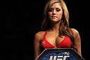NASHVILLE, TN - JANUARY 20:  UFC Octagon Girl Brittney Palmer introduces round one before the Camoes v Hayden bout during the UFC on FX event at Bridgestone Arena on January 20, 2012 in Nashville, Tennessee.  (Photo by Josh Hedges/Zuffa LLC/Zuffa LLC via Getty Images)