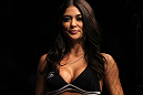NASHVILLE, TN - JANUARY 20:  UFC Octagon Girl Arianny Celeste introduces round one before the Brenneman vs Roberts bout during the UFC on FX event at Bridgestone Arena on January 20, 2012 in Nashville, Tennessee.  (Photo by Josh Hedges/Zuffa LLC/Zuffa LLC via Getty Images)