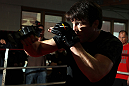 CHICAGO, IL - JANUARY 25:  Chael Sonnen works out for the media during the UFC on FOX open workouts at the Chicago Boxing Club on January 25, 2012 in Chicago, Illinois.  (Photo by Josh Hedges/Zuffa LLC/Zuffa LLC via Getty Images)