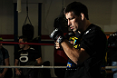 CHICAGO, IL - JANUARY 25:  Demian Maia works out for the media during the UFC on FOX open workouts at the Chicago Boxing Club on January 25, 2012 in Chicago, Illinois.  (Photo by Josh Hedges/Zuffa LLC/Zuffa LLC via Getty Images)