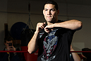 CHICAGO, IL - JANUARY 25:  Chris Weidman works out for the media during the UFC on FOX open workouts at the Chicago Boxing Club on January 25, 2012 in Chicago, Illinois.  (Photo by Josh Hedges/Zuffa LLC/Zuffa LLC via Getty Images)