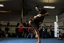 CHICAGO, IL - JANUARY 25:  Chris Weidman works out for the media during the UFC on FOX open workouts at the Chicago Boxing Club on January 25, 2012 in Chicago, Illinois.  (Photo by Josh Hedges/Zuffa LLC/Zuffa LLC via Getty Images)