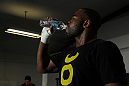 CHICAGO, IL - JANUARY 25:  Rashad Evans works out for the media during the UFC on FOX open workouts at the Chicago Boxing Club on January 25, 2012 in Chicago, Illinois.  (Photo by Josh Hedges/Zuffa LLC/Zuffa LLC via Getty Images)