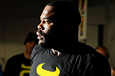 CHICAGO, IL - JANUARY 25:  Rashad Evans works out for the media during the UFC on FOX open workouts at the Chicago Boxing Club on January 25, 2012 in Chicago, Illinois.  (Photo by Josh Hedges/Zuffa LLC/Zuffa LLC via Getty Images)