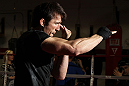 CHICAGO, IL - JANUARY 25:  Chael Sonnen works out for the media during the UFC on FOX open workouts at the Chicago Boxing Club on January 25, 2012 in Chicago, Illinois.  (Photo by Josh Hedges/Zuffa LLC/Zuffa LLC via Getty Images)