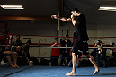 CHICAGO, IL - JANUARY 25:  Chris Weidman works out for the media during the UFC on FOX open workouts at the Chicago Boxing Club on January 25, 2012 in Chicago, Illinois.  (Photo by Josh Hedges/Zuffa LLC/Zuffa LLC via Getty Images)