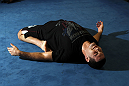 CHICAGO, IL - JANUARY 25:  Chris Weidman works out for the media during the UFC on FOX open workouts at the Chicago Boxing Club on January 25, 2012 in Chicago, Illinois.  (Photo by Josh Hedges/Zuffa LLC/Zuffa LLC via Getty Images)
