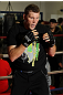 CHICAGO, IL - JANUARY 25:  Mike Russow works out for the media during the UFC on FOX open workouts at the Chicago Boxing Club on January 25, 2012 in Chicago, Illinois.  (Photo by Josh Hedges/Zuffa LLC/Zuffa LLC via Getty Images)