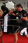 CHICAGO, IL - JANUARY 25:  Michael Bisping works out for the media during the UFC on FOX open workouts at the Chicago Boxing Club on January 25, 2012 in Chicago, Illinois.  (Photo by Josh Hedges/Zuffa LLC/Zuffa LLC via Getty Images)