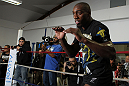 CHICAGO, IL - JANUARY 25:  Phil Davis works out for the media during the UFC on FOX open workouts at the Chicago Boxing Club on January 25, 2012 in Chicago, Illinois.  (Photo by Josh Hedges/Zuffa LLC/Zuffa LLC via Getty Images)