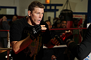 CHICAGO, IL - JANUARY 25:  Mike Russow works out for the media during the UFC on FOX open workouts at the Chicago Boxing Club on January 25, 2012 in Chicago, Illinois.  (Photo by Josh Hedges/Zuffa LLC/Zuffa LLC via Getty Images)