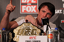 CHICAGO, IL - JANUARY 26:  Chael Sonnen attends the UFC on FOX press conference at the W Hotel on January 26, 2012 in Chicago, Illinois.  (Photo by Josh Hedges/Zuffa LLC/Zuffa LLC via Getty Images) *** Local Caption *** Chael Sonnen