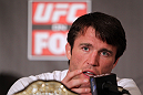 CHICAGO, IL - JANUARY 26:  Chael Sonnen attends the UFC on FOX press conference at the W Hotel on January 26, 2012 in Chicago, Illinois.  (Photo by Josh Hedges/Zuffa LLC/Zuffa LLC via Getty Images) *** Local Caption *** Chael Sonnen