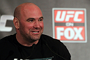 CHICAGO, IL - JANUARY 26:  UFC President Dana White attends the UFC on FOX press conference at the W Hotel on January 26, 2012 in Chicago, Illinois.  (Photo by Josh Hedges/Zuffa LLC/Zuffa LLC via Getty Images) *** Local Caption *** Dana White
