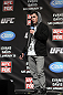 CHICAGO, IL - JANUARY 27:  UFC Bantamweight Champion Dominick Cruz interacts with fans during a Q&A session before the UFC on FOX official weigh in at the Chicago Theatre on January 27, 2012 in Chicago, Illinois.  (Photo by Josh Hedges/Zuffa LLC/Zuffa LLC via Getty Images) *** Local Caption *** Dominick Cruz
