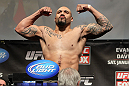 CHICAGO, IL - JANUARY 27:  Lavar Johnson weighs in during the UFC on FOX official weigh in at the Chicago Theatre on January 27, 2012 in Chicago, Illinois.  (Photo by Josh Hedges/Zuffa LLC/Zuffa LLC via Getty Images) *** Local Caption *** Lavar Johnson