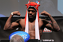 CHICAGO, IL - JANUARY 27:  Michael Johnson weighs in during the UFC on FOX official weigh in at the Chicago Theatre on January 27, 2012 in Chicago, Illinois.  (Photo by Josh Hedges/Zuffa LLC/Zuffa LLC via Getty Images) *** Local Caption *** Michael Johnson