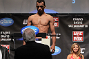 CHICAGO, IL - JANUARY 27:  Charles Oliveira weighs in during the UFC on FOX official weigh in at the Chicago Theatre on January 27, 2012 in Chicago, Illinois.  (Photo by Josh Hedges/Zuffa LLC/Zuffa LLC via Getty Images) *** Local Caption *** Charles Oliveira