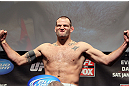 CHICAGO, IL - JANUARY 27:  Jon-Olav Einemo weighs in during the UFC on FOX official weigh in at the Chicago Theatre on January 27, 2012 in Chicago, Illinois.  (Photo by Josh Hedges/Zuffa LLC/Zuffa LLC via Getty Images) *** Local Caption *** Jon-Olav Einemo