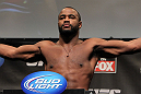 CHICAGO, IL - JANUARY 27:  Rashad Evans weighs in during the UFC on FOX official weigh in at the Chicago Theatre on January 27, 2012 in Chicago, Illinois.  (Photo by Josh Hedges/Zuffa LLC/Zuffa LLC via Getty Images) *** Local Caption *** Rashad Evans