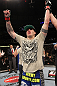 CHICAGO, IL - JANUARY 28:  Chris Camozzi reacts after defeating Dustin Jacoby during the UFC on FOX event at United Center on January 28, 2012 in Chicago, Illinois.  (Photo by Nick Laham/Zuffa LLC/Zuffa LLC via Getty Images) *** Local Caption *** Chris Camozzi