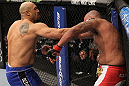 CHICAGO, IL - JANUARY 28:  (L-R) Lavar Johnson punches Joey Beltran during the UFC on FOX event at United Center on January 28, 2012 in Chicago, Illinois.  (Photo by Nick Laham/Zuffa LLC/Zuffa LLC via Getty Images) *** Local Caption *** Lavar Johnson; Joey Beltran
