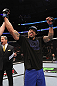 CHICAGO, IL - JANUARY 28:  Lavar Johnson reacts after knocking out Joey Beltran during the UFC on FOX event at United Center on January 28, 2012 in Chicago, Illinois.  (Photo by Nick Laham/Zuffa LLC/Zuffa LLC via Getty Images) *** Local Caption *** Lavar Johnson