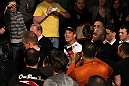 CHICAGO, IL - JANUARY 28:  Charles Oliveira enters the arena before his bout against Eric Wisely during the UFC on FOX event at United Center on January 28, 2012 in Chicago, Illinois.  (Photo by Nick Laham/Zuffa LLC/Zuffa LLC via Getty Images) *** Local Caption *** Charles Oliveira