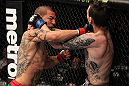 CHICAGO, IL - JANUARY 28:  (L-R) Cub Swanson punches George Roop during the UFC on FOX event at United Center on January 28, 2012 in Chicago, Illinois.  (Photo by Nick Laham/Zuffa LLC/Zuffa LLC via Getty Images) *** Local Caption *** George Roop; Cub Swanson