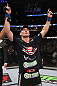 CHICAGO, IL - JANUARY 28:  Chris Weidman reacts after defeating Demian Maia during the UFC on FOX event at United Center on January 28, 2012 in Chicago, Illinois.  (Photo by Nick Laham/Zuffa LLC/Zuffa LLC via Getty Images) *** Local Caption *** Chris Weidman