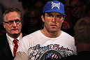 CHICAGO, IL - JANUARY 28:  Chael Sonnen enters the arena before his bout against Michael Bisping during the UFC on FOX event at United Center on January 28, 2012 in Chicago, Illinois.  (Photo by Josh Hedges/Zuffa LLC/Zuffa LLC via Getty Images) *** Local Caption *** Chael Sonnen