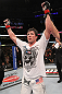 CHICAGO, IL - JANUARY 28:  Chael Sonnen reacts after defeating Michael Bisping during the UFC on FOX event at United Center on January 28, 2012 in Chicago, Illinois.  (Photo by Nick Laham/Zuffa LLC/Zuffa LLC via Getty Images) *** Local Caption *** Chael Sonnen