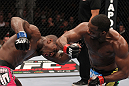 CHICAGO, IL - JANUARY 28:  (R-L) Rashad Evans punches Phil Davis during the UFC on FOX event at United Center on January 28, 2012 in Chicago, Illinois.  (Photo by Nick Laham/Zuffa LLC/Zuffa LLC via Getty Images) *** Local Caption *** Rashad Evans; Phil Davis