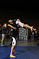 LAS VEGAS, NV - FEBRUARY 01:  Nick Diaz works out for the media and fans during the UFC 143 open workouts at Mandalay Bay Events Center on February 1, 2012 in Las Vegas, United States.  (Photo by Josh Hedges/Zuffa LLC/Zuffa LLC via Getty Images) *** Local Caption *** Nick Diaz