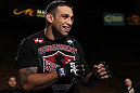 LAS VEGAS, NV - FEBRUARY 01:  Fabricio Werdum works out for the media and fans during the UFC 143 open workouts at Mandalay Bay Events Center on February 1, 2012 in Las Vegas, United States.  (Photo by Josh Hedges/Zuffa LLC/Zuffa LLC via Getty Images) *** Local Caption *** Fabricio Werdum