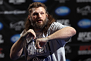 LAS VEGAS, NV - FEBRUARY 01:  Roy Nelson works out for the media and fans during the UFC 143 open workouts at Mandalay Bay Events Center on February 1, 2012 in Las Vegas, United States.  (Photo by Josh Hedges/Zuffa LLC/Zuffa LLC via Getty Images) *** Local Caption *** Roy Nelson