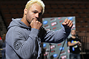 LAS VEGAS, NV - FEBRUARY 01:  Josh Koscheck works out for the media and fans during the UFC 143 open workouts at Mandalay Bay Events Center on February 1, 2012 in Las Vegas, United States.  (Photo by Josh Hedges/Zuffa LLC/Zuffa LLC via Getty Images) *** Local Caption *** Josh Koscheck