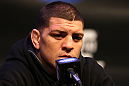 LAS VEGAS, NV - FEBRUARY 02:  Nick Diaz attends the UFC 143 final pre-fight press conference at the Mandalay Bay Hotel & Casino on February 2, 2012 in Las Vegas, United States.  (Photo by Josh Hedges/Zuffa LLC/Zuffa LLC via Getty Images) *** Local Caption *** Nick Diaz
