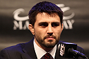 LAS VEGAS, NV - FEBRUARY 02:  Carlos Condit attends the UFC 143 final pre-fight press conference at the Mandalay Bay Hotel & Casino on February 2, 2012 in Las Vegas, United States.  (Photo by Josh Hedges/Zuffa LLC/Zuffa LLC via Getty Images) *** Local Caption *** Carlos Condit