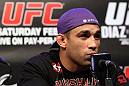 LAS VEGAS, NV - FEBRUARY 02:  Fabricio Werdum attends the UFC 143 final pre-fight press conference at the Mandalay Bay Hotel & Casino on February 2, 2012 in Las Vegas, United States.  (Photo by Josh Hedges/Zuffa LLC/Zuffa LLC via Getty Images) *** Local Caption *** Fabricio Werdum
