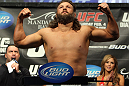 LAS VEGAS, NV - FEBRUARY 03:  Roy Nelson weighs in during the UFC 143 official weigh in at Mandalay Bay Events Center on February 3, 2012 in Las Vegas, Nevada.|2:55:8  (Photo by Josh Hedges/Zuffa LLC/Zuffa LLC via Getty Images) *** Local Caption *** Roy Nelson