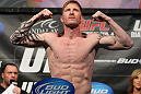 LAS VEGAS, NV - FEBRUARY 03:  Ed Herman weighs in during the UFC 143 official weigh in at Mandalay Bay Events Center on February 3, 2012 in Las Vegas, Nevada.|2:55:8  (Photo by Josh Hedges/Zuffa LLC/Zuffa LLC via Getty Images) *** Local Caption *** Ed Herman