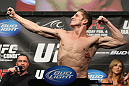 LAS VEGAS, NV - FEBRUARY 03:  Matthew Riddle weighs in during the UFC 143 official weigh in at Mandalay Bay Events Center on February 3, 2012 in Las Vegas, Nevada.|2:55:8  (Photo by Josh Hedges/Zuffa LLC/Zuffa LLC via Getty Images) *** Local Caption *** Matthrew Riddle