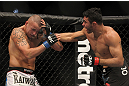 LAS VEGAS, NV - FEBRUARY 04:  Rafael Natal (right) punches Michael Kuiper during the UFC 143 event at Mandalay Bay Events Center on February 4, 2012 in Las Vegas, Nevada.  (Photo by Josh Hedges/Zuffa LLC/Zuffa LLC via Getty Images) *** Local Caption *** Rafael Natal; Michael Kuiper