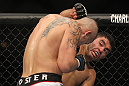 LAS VEGAS, NV - FEBRUARY 04:  Rafael Natal (right) punches Michael Kuiper during the UFC 143 event at Mandalay Bay Events Center on February 4, 2012 in Las Vegas, Nevada.  (Photo by Josh Hedges/Zuffa LLC/Zuffa LLC via Getty Images) *** Local Caption *** Rafael Natal; Michael Kuiper